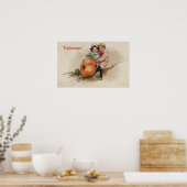 Pumpkin omhoog Hillside Poster (Keuken)