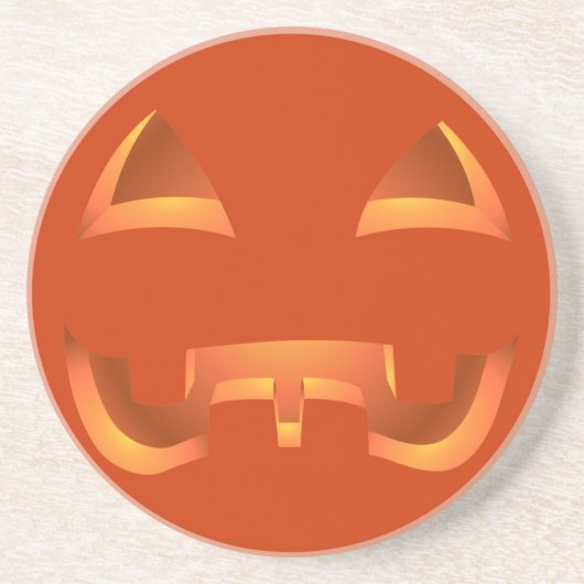 Pumpkin Onderzetter Fun Halloween Jack-O-Lantern D (Voorkant)