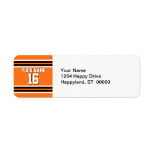 Pumpkin Oranje Blk Team Jersey Etiket