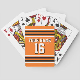 Pumpkin Oranje Blk Team Jersey Pokerkaarten