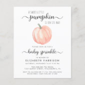 Pumpkin Oranje Waterverf Baby Sprinkle (Voorkant)