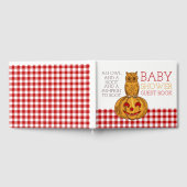 Pumpkin Owl & Gingham Baby shower Gastenboek (Volledig)