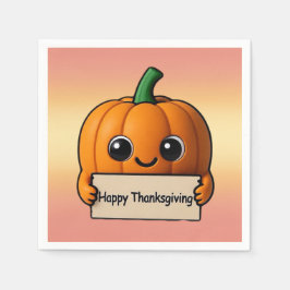Pumpkin Pal Thankgiving Napkin Servet