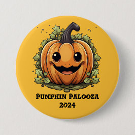 Pumpkin Palooza Party Ronde Button 7,6 Cm