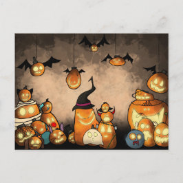 Pumpkin Party-Briefkaart Uitnodiging Briefkaart