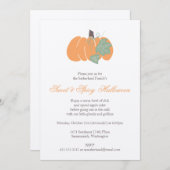 Pumpkin Party Invitation Kaart (Voorkant / Achterkant)