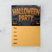 Pumpkin Party Invitation Kaart (Binnen)