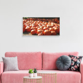 Pumpkin Patch Autumn Harvest Photography Canvas Afdruk (Insitu (Woonkamer))