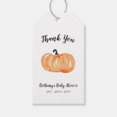Pumpkin Patch Baby shower Cadeaulabel (Voorkant)