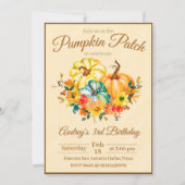 Pumpkin Patch Birthday Kaart (Voorkant)