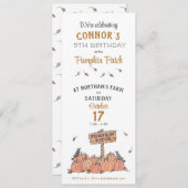 Pumpkin Patch Birthday Kaart (Voorkant / Achterkant)