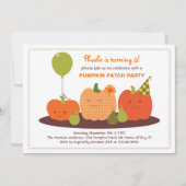 Pumpkin Patch Birthday Uitnodiging (Voorkant)