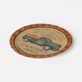 Pumpkin Patch Boerderij Rustische Herfst  vrachtwa Papieren Bordje (Gekanteld)