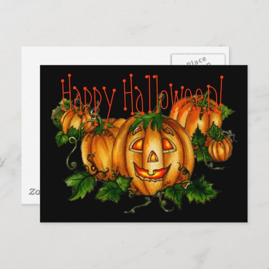 PUMPKIN PATCH by SHARON SHARPE Briefkaart (Voorkant / Achterkant)