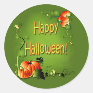 PUMPKIN PATCH by SHARON SHARPE Ronde Sticker