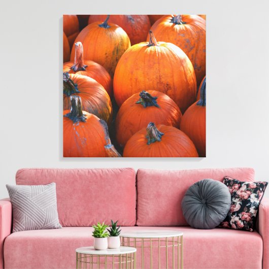 Pumpkin Patch Canvas Afdruk (Insitu (Woonkamer))