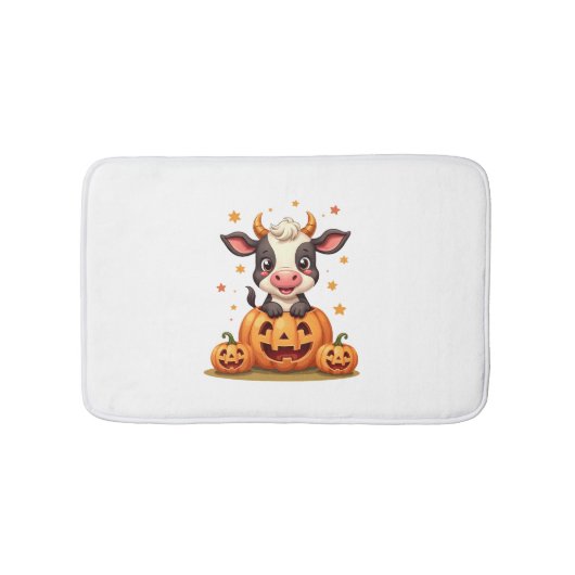 Pumpkin Patch Cow Badmat (Voorkant)