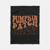 Pumpkin Patch Crew Halloween Pumpkin Patch Fall Fa Fleece Deken (Voorkant)