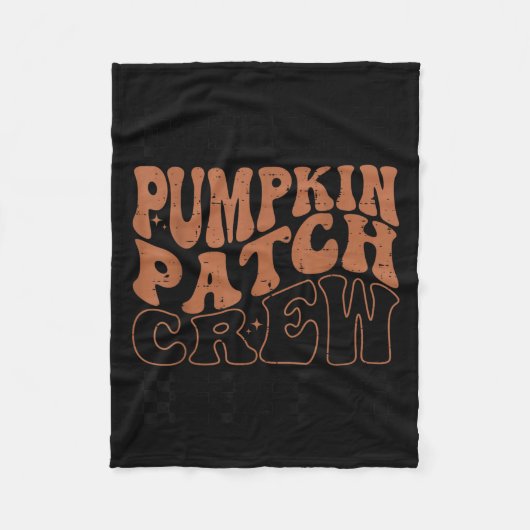 Pumpkin Patch Crew Halloween Pumpkin Patch Fall Fa Fleece Deken (Voorkant)