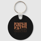 Pumpkin Patch Crew Halloween Pumpkin Patch Fall Fa Sleutelhanger (Voorkant)