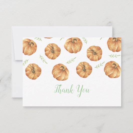 Pumpkin Patch Dank u wel kaarten (Achterkant)