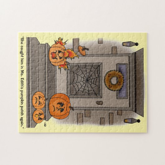 Pumpkin Patch Funny Jigsaw Puzzle Legpuzzel (Horizontaal)