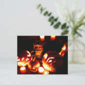 Pumpkin Patch Gnome III Briefkaart (Staand voorkant)