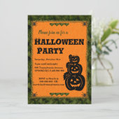 Pumpkin Patch Halloween Kaart (Staand voorkant)