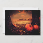 Pumpkin Patch Halloween Party Invitation Kaart (Achterkant)