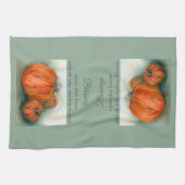 Pumpkin Patch herfst Trio Pastel Art Theedoek (Horizontaal)