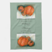 Pumpkin Patch herfst Trio Pastel Art Theedoek (Verticaal)