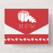 Pumpkin Patch in Cherry All In One Uitnodiging (Achterkant)