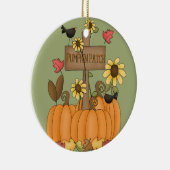 Pumpkin Patch Keramisch Ornament (Rechts)
