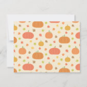 Pumpkin Patch Kinderen Birthday Party Invitations Kaart (Achterkant)