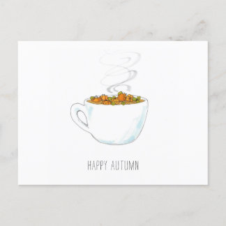 Pumpkin Patch Latte-Wenskaart Briefkaart