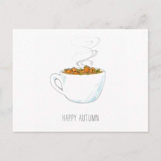 Pumpkin Patch Latte-Wenskaart Briefkaart (Voorkant)
