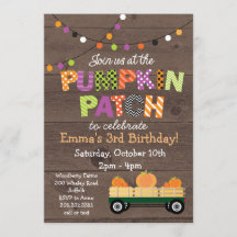 Pumpkin Patch Party Invitation