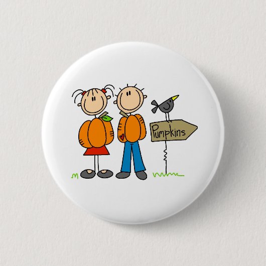 Pumpkin Patch Ronde Button 5,7 Cm (Voorkant)