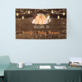 Pumpkin Patch Rustic String Lights Baby shower Spandoek (Beurs)