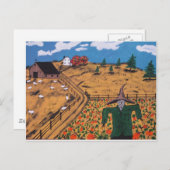 Pumpkin Patch Scarecrow Briefkaart (Voorkant / Achterkant)