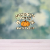 Pumpkin Patch Social Club – Gezellige herfst esthe Acryl Bord (Neutraal)
