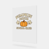 Pumpkin Patch Social Club – Gezellige herfst esthe Acryl Bord (Hoek)