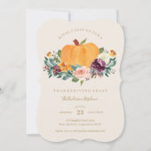 Pumpkin Patch Thanksgiving Dinner Invitation Kaart (Voorkant)