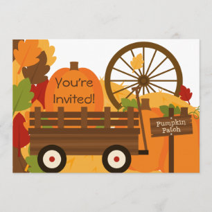 Pumpkin Patch Thanksgiving Dinner Invitations Kaart
