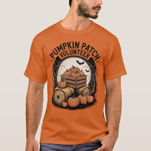 Pumpkin Patch Vrijwilliger Halloween T-shirt
