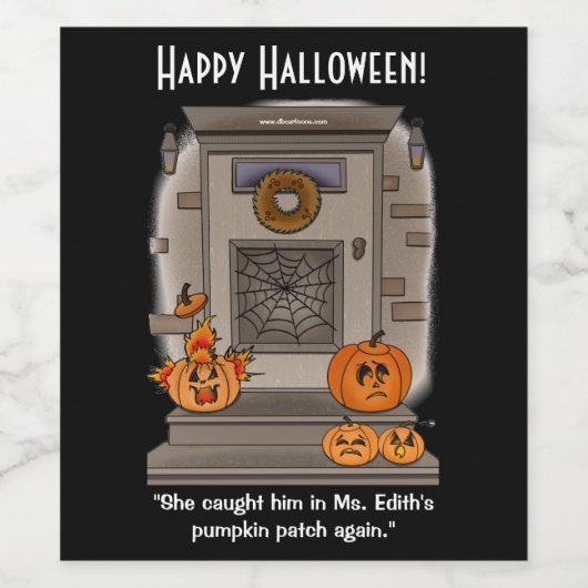 Pumpkin Patch Wijn Etiket (Enkel label)