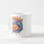 Pumpkin Patrol Witch Broom Halloween Mug (Devant gauche)