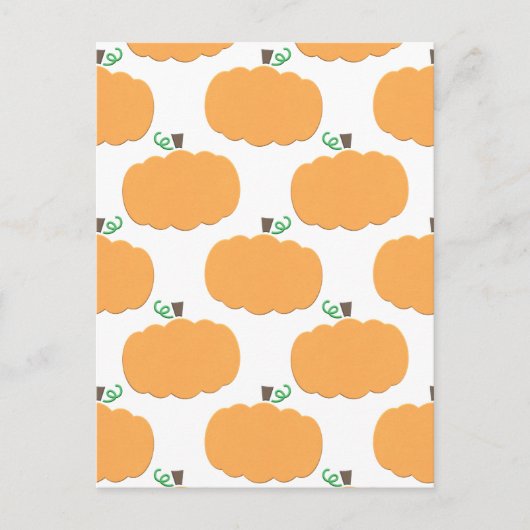 Pumpkin Pattern Feestdagenkaart (Voorkant)