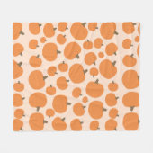 Pumpkin Pattern Fleece Deken (Voorkant (Horizontaal))