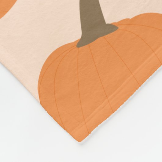 Pumpkin Pattern Fleece Deken (Hoek)